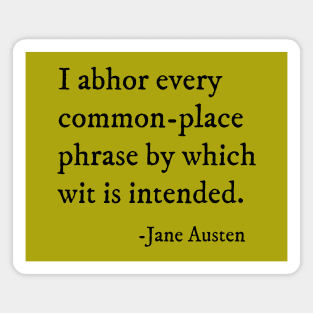 Sense and Sensibility Quote - Jane Austen Magnet